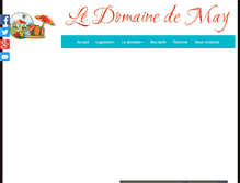 Tablet Screenshot of domainedemay.fr